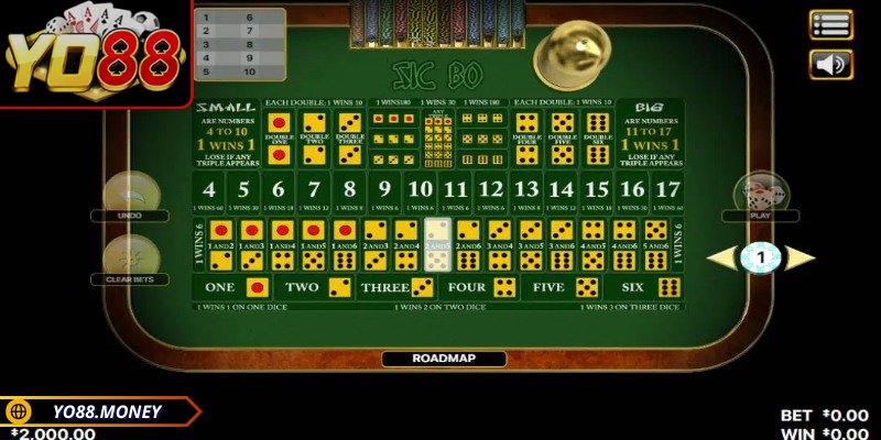 Cách đặt cược Sicbo YO88